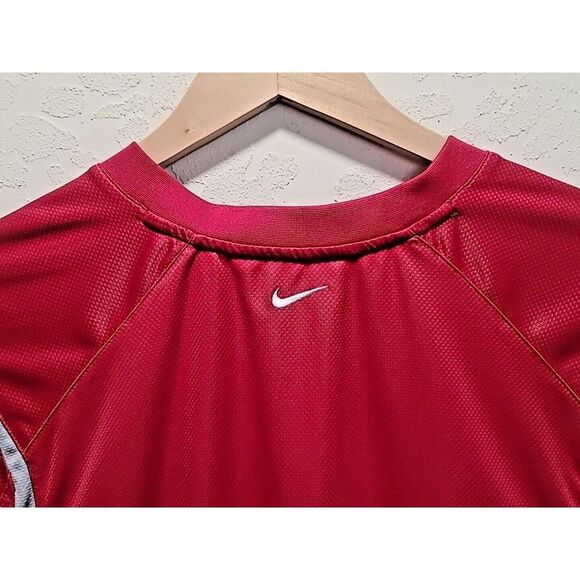 Vintage Nike Mens XL Travis Scott Mini Swoosh Spell Out Block Letter T-Shirt Red - Picture 10 of 11